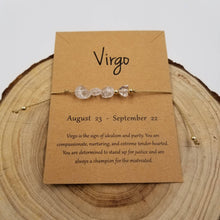 Load image into Gallery viewer, Natural Stone Handwoven Constellation Bracelet with Card: Gemini
