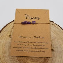 Load image into Gallery viewer, Natural Stone Handwoven Constellation Bracelet with Card: Gemini
